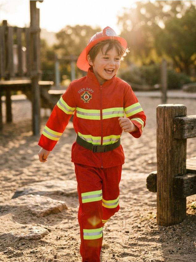 Sinsay - Costum de carnaval pompier - roșu