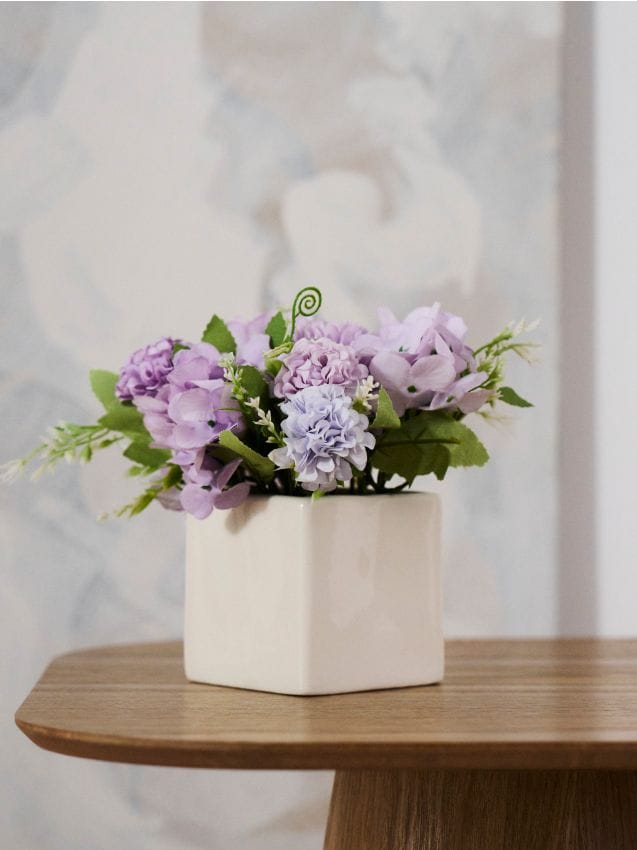 Sinsay - Compoziție florală decorativă într-un ghiveci din ceramică - lavand