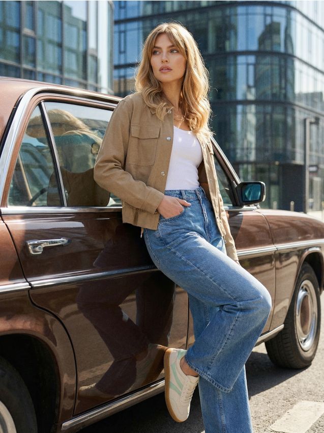 Sinsay - Jachetă shacket - bej