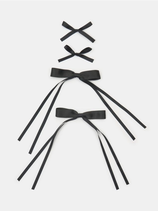 Sinsay - Clamă de păr 4 pack - negru