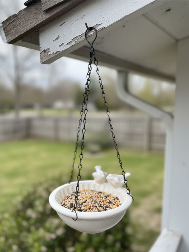 Sinsay - Hranitoare suspendată pentru păsări cu figurine de păsări - nude