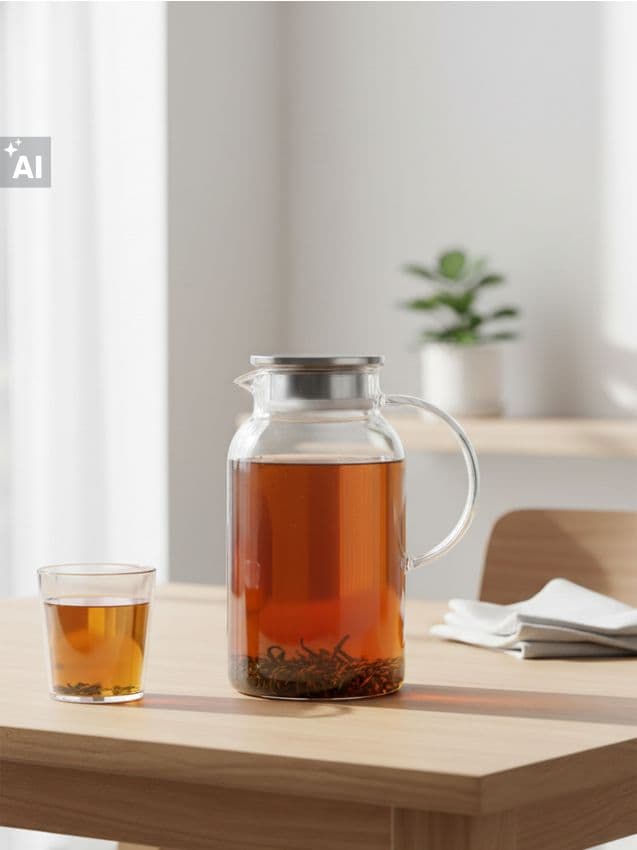 Sinsay - Carafă din sticlă cu capac metalic - clear