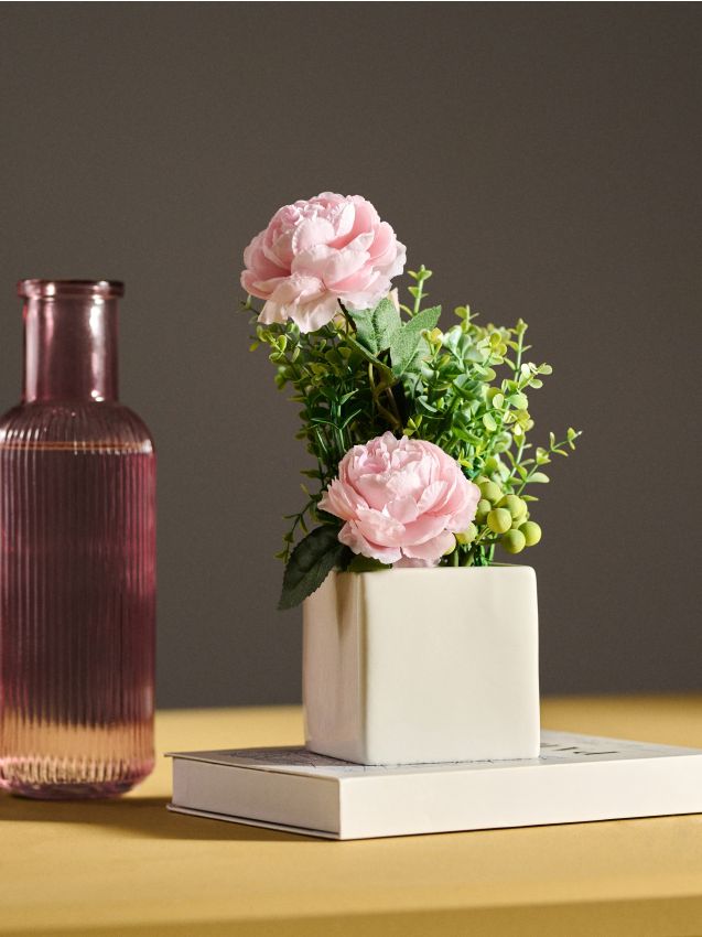 Sinsay - Plantă decorativă în ghiveci - roz-pastel