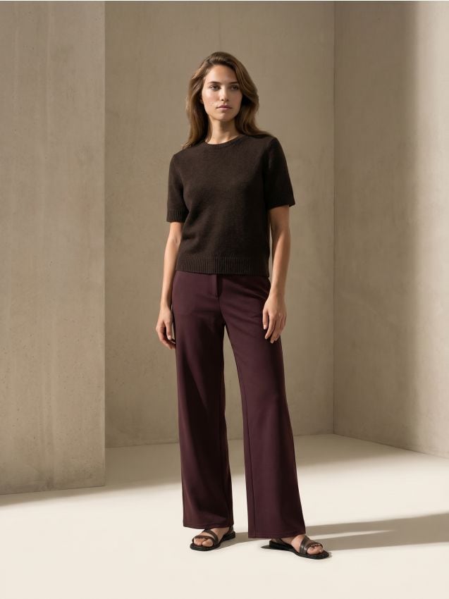 Sinsay - Bluză tip pulover cu amestec de lână - dark grey jeans