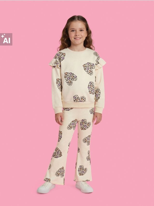 Sinsay - Hanorac cu guler rotund - multicolor