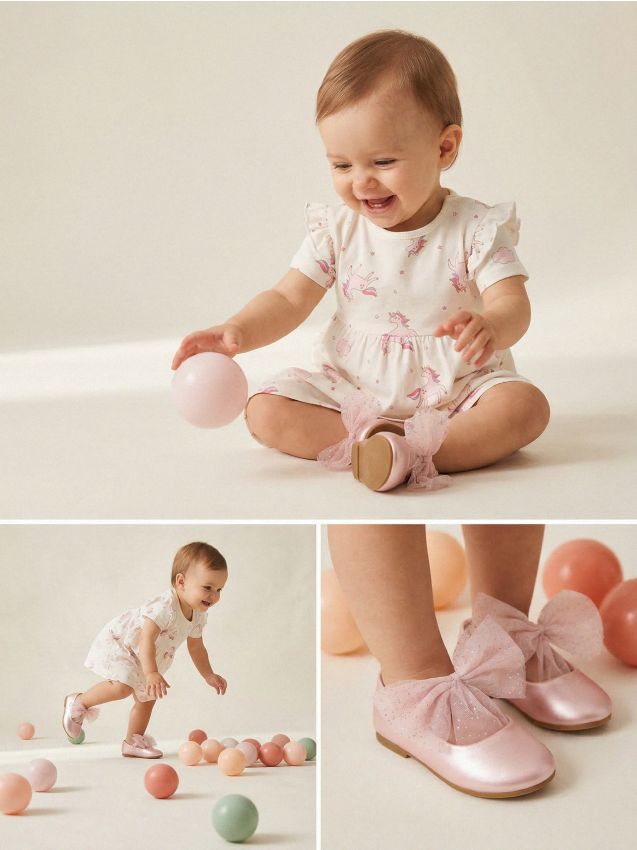 Sinsay - Balerini cu fundă din tul - roz-pastel