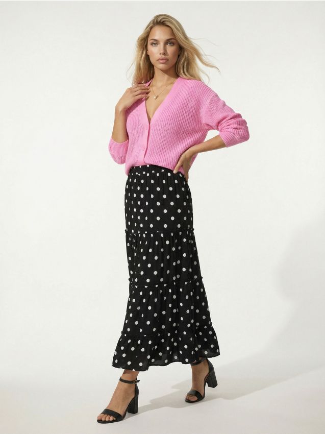 Sinsay - Fustă midi în straturi - multicolor