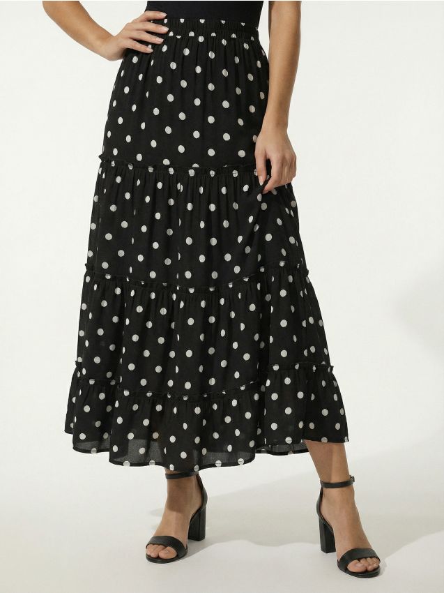 Sinsay - Sukienka midi z efektem stopniowania - wielobarwny