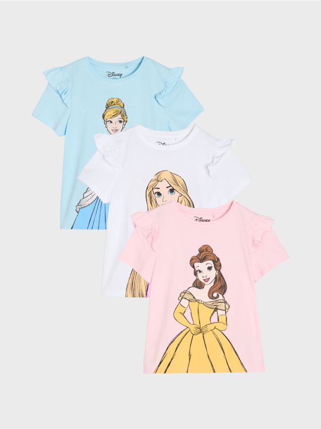 Sinsay - Tricouri din bumbac cu imprimeu Disney 3 pack - multicolor