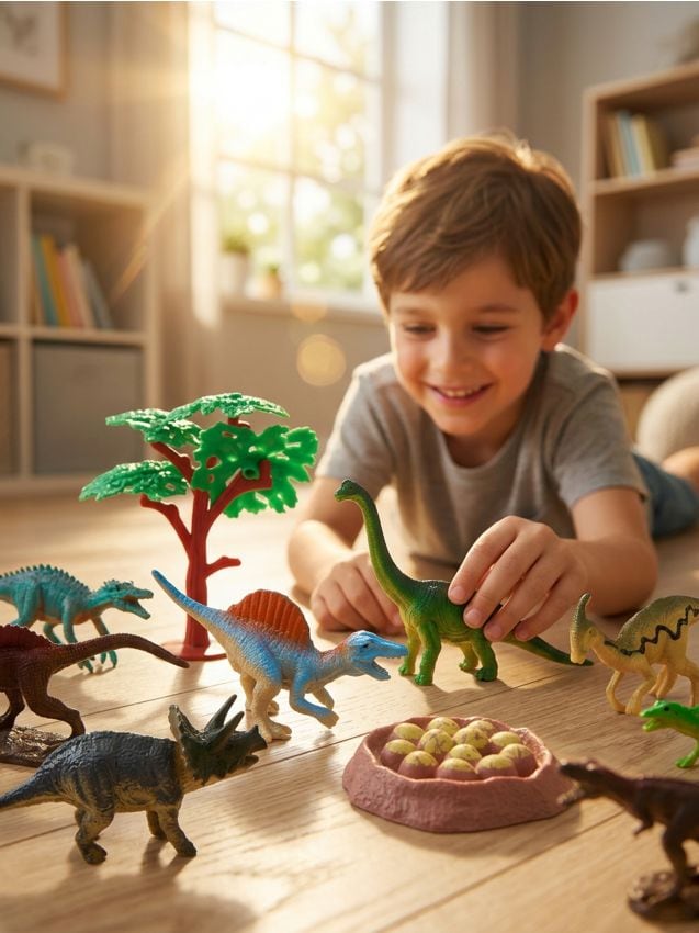 Sinsay - Set figurine dinozauri cu accesorii 16 pack - multicolor