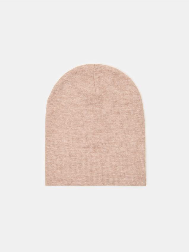 Cappello Beanie in Viscosa - beige
