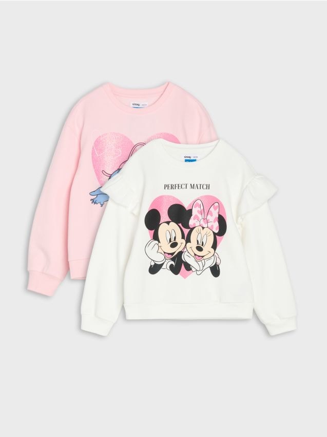 Sinsay - Hanorac crewneck 2 pack Disney - multicolor