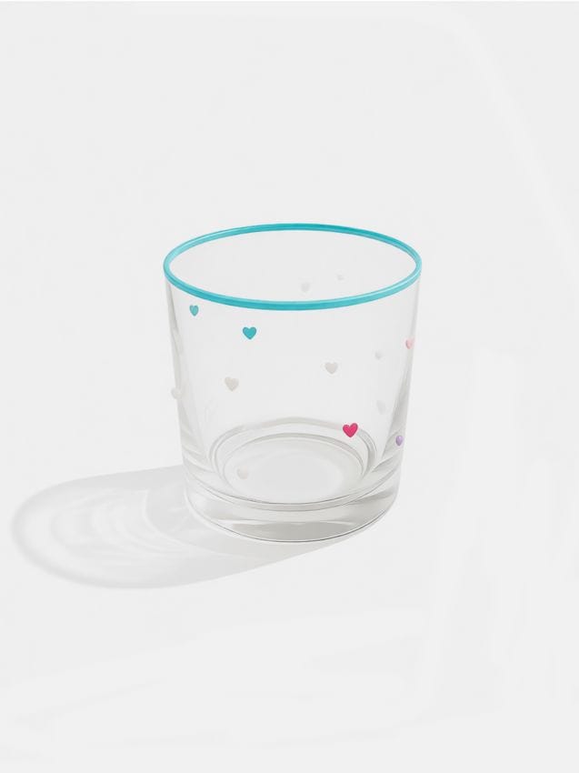 Sinsay - Pahar cu inimioare - albastru-pal