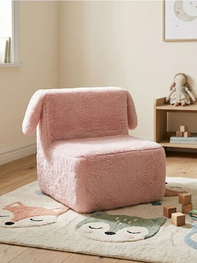 Sinsay - Puf cu motiv de iepure - roz-pastel