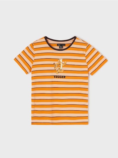 Памучна маица на пруги Winnie The Pooh