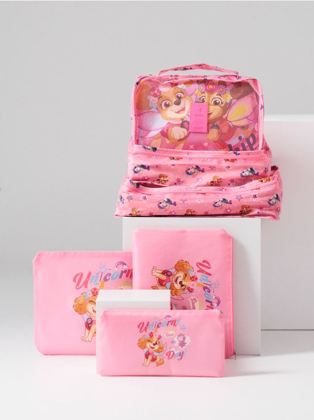 Sinsay - Set de organizatoare pentru valiză PAW Patrol 6 pack - roz