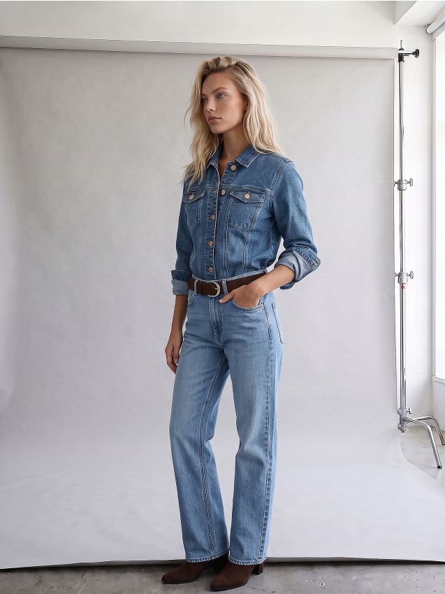 Sinsay - Jachetă din denim conică - albastru