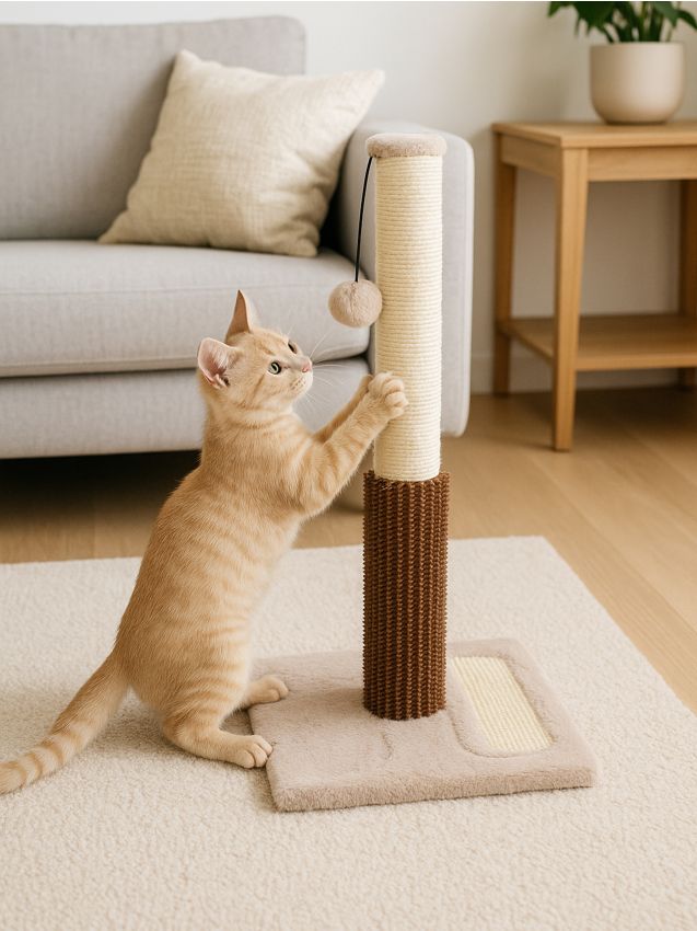 Sinsay - Škrabacia podložka pre mačku - krémová