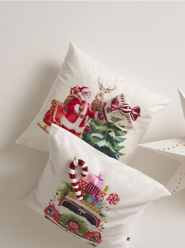 Sinsay - Obliečka na vankúš so svetielkami LED - biela