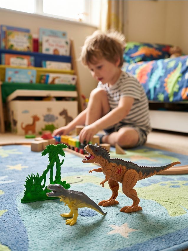 Sinsay - Set de dinozauri cu sunet și accesorii - portocaliu