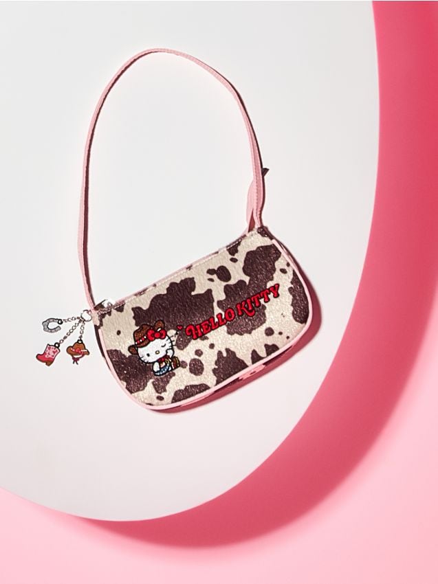 Sinsay - Geantă Hello Kitty cu blăniță artificială în stil western - multicolor