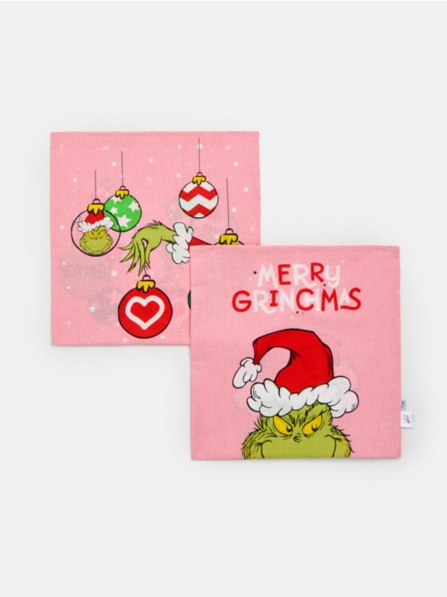 Sinsay - Obliečka na vankúš Grinch - ružová