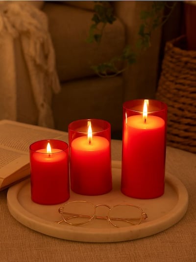 LED лампички във формата на свещи 3 pack