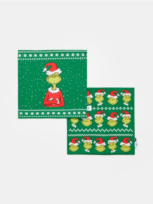 Sinsay - Obliečka na vankúš Grinch - zelená