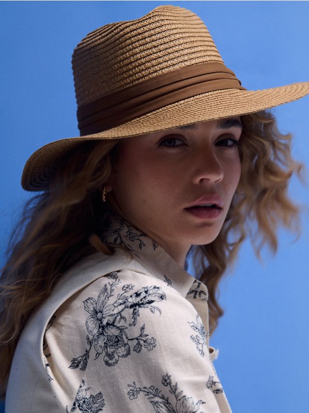 Sinsay - Pălărie împletită - bej