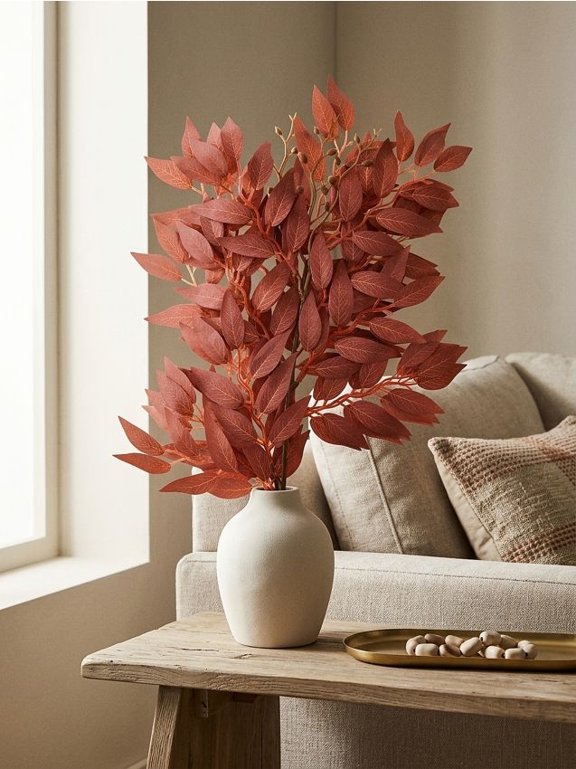 Sinsay - Plantă artificială decorativă - roșu-aprins