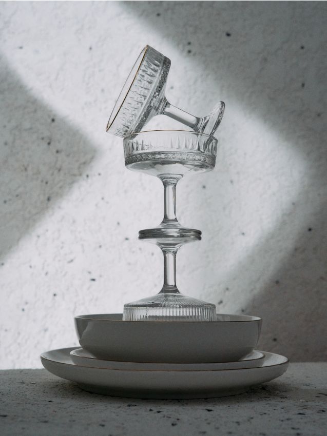 Sinsay - Poháre na zmrzlinu 2 kusy - biela