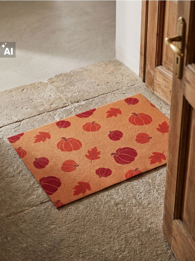 Sinsay - Covoraș de intrare cu motiv de toamnă - multicolor