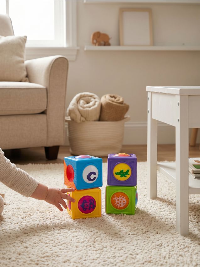 Sinsay - Jucărie - Set de cuburi cu imagini 4 pack - multicolor