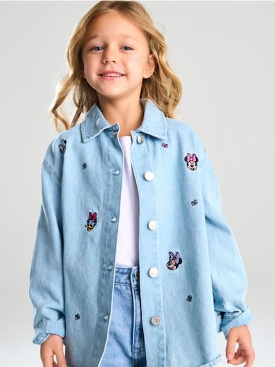 Katana típusú farmerdzseki Minnie and Daisy