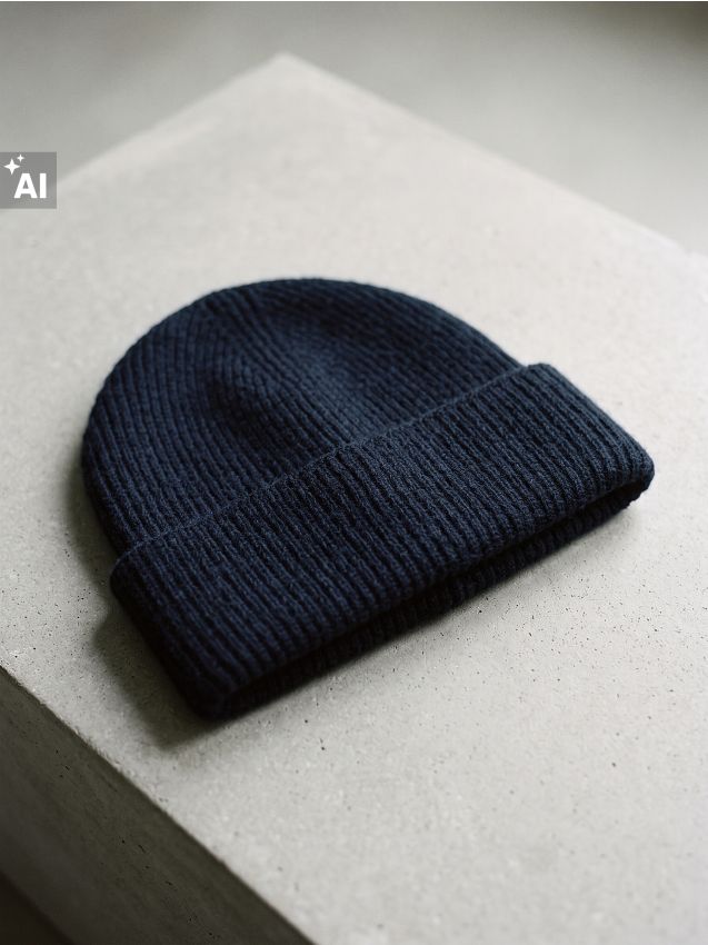 Sinsay - Căciulă din tricot striat - negru