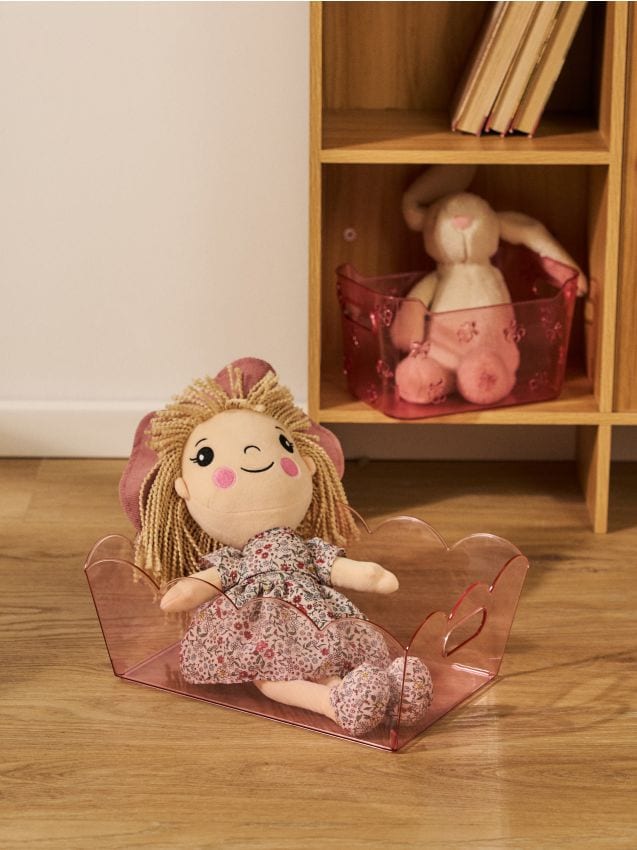 Sinsay - Cutie de depozitare cu margine ondulată - roz