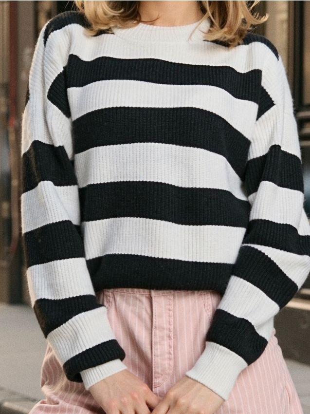 Sinsay - Pásikavý sveter - viacfarebná