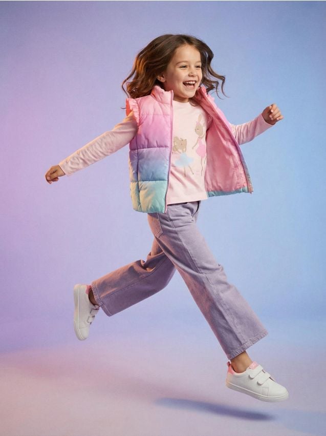 Sinsay - Vestă matlasată - multicolor