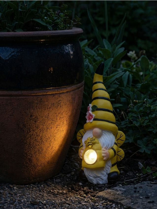 Sinsay - Lampă solară LED decorativă de grădină în formă de pitic - galben