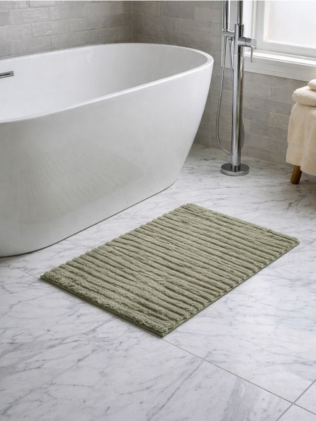 Sinsay - Covoraș de baie cu model striat - verde