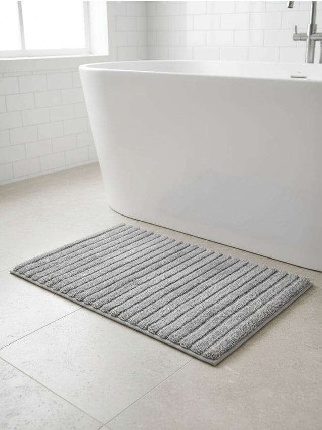 Sinsay - Covoraș de baie cu model striat - gri-închis