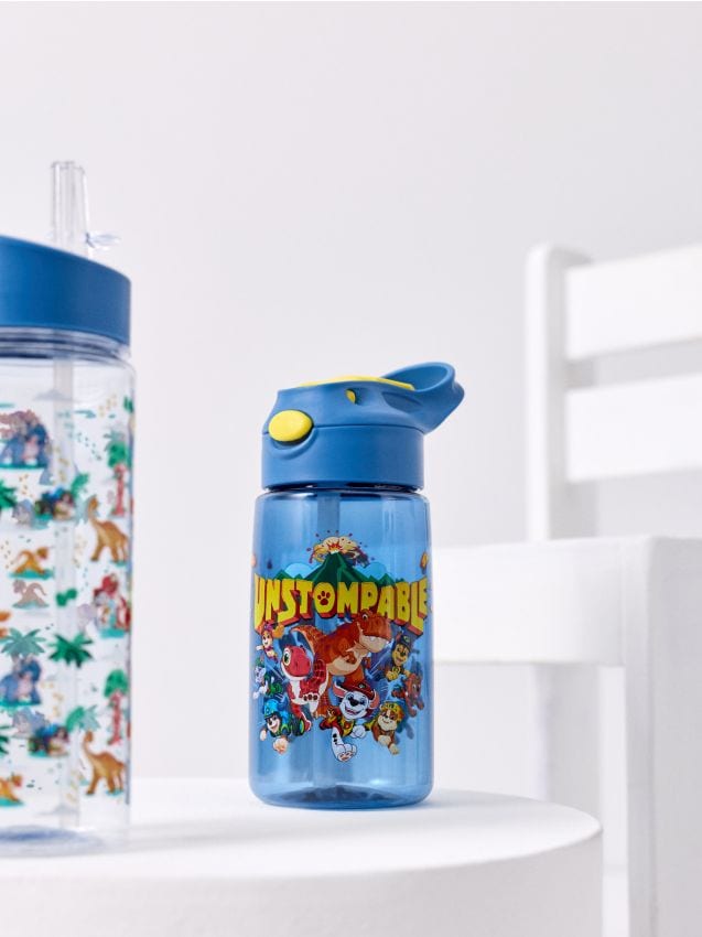Sinsay - Sticlă de apă cu mâner și pai PAW Patrol Dino Movie - multicolor