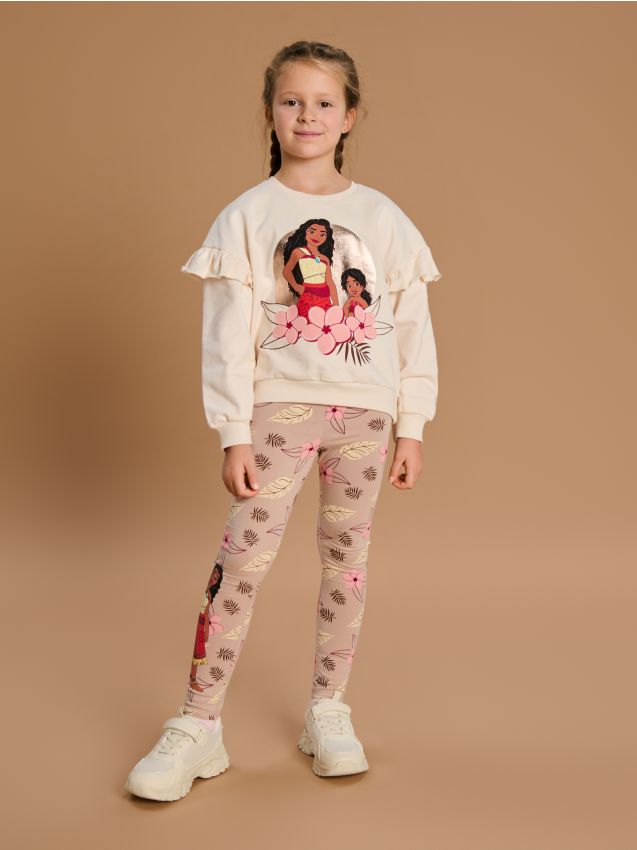 Sinsay - Legginsy Disney Vaiana 2 - brązowy