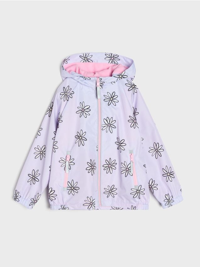 Sinsay - Kurtka softshell z kapturem - fioletowy