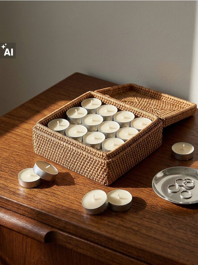 Sinsay - Set de lumânări tip tealight Vanilla 30 pack - crem