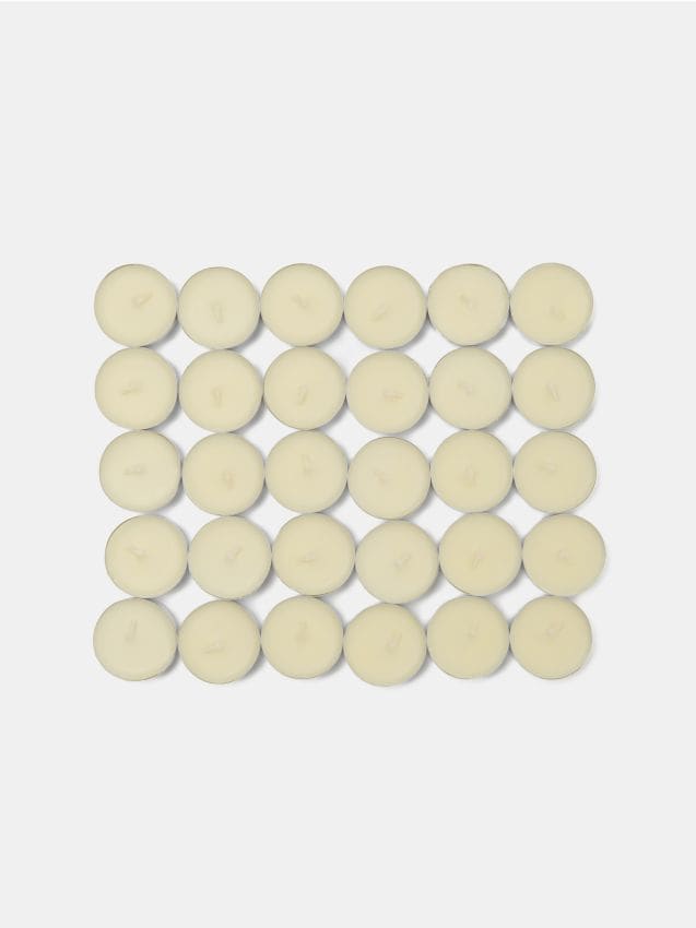 Sinsay - Set de lumânări tip tealight Vanilla 30 pack - crem