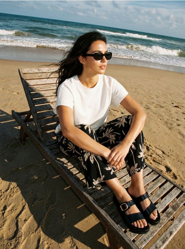 Sinsay - Tricou simplu cu mânecă scurtă - crem