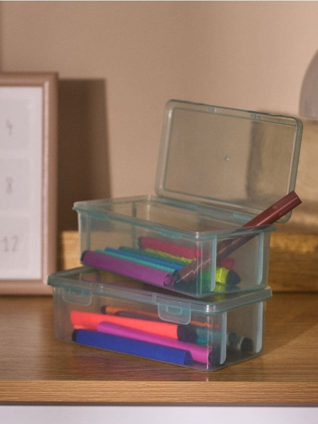 Sinsay - Úložný box 2 balení - svetlotyrkysová