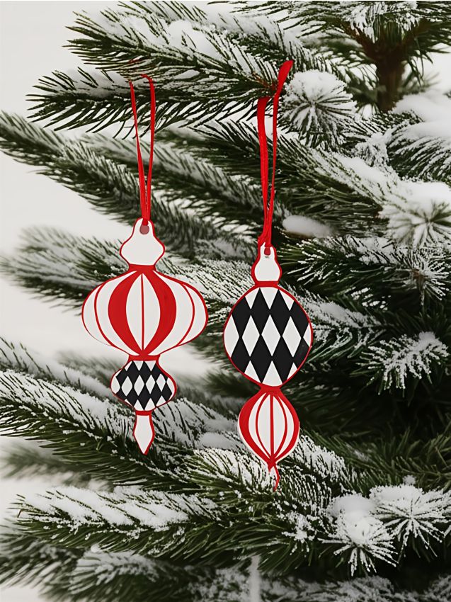 Sinsay - Decorațiuni de Crăciun în formă de globuri 2 pack - multicolor