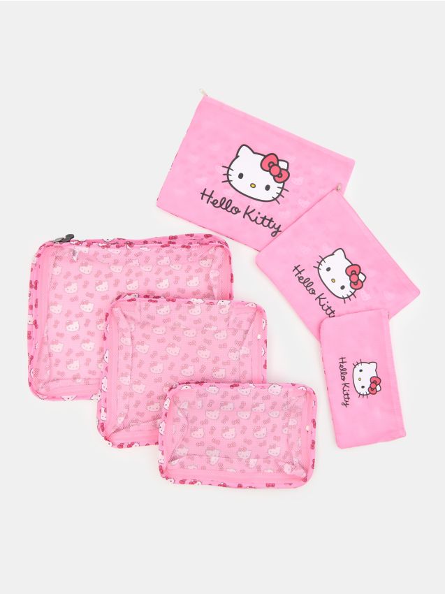 Sinsay - Set de organizatoare de călătorie Hello Kitty - roz